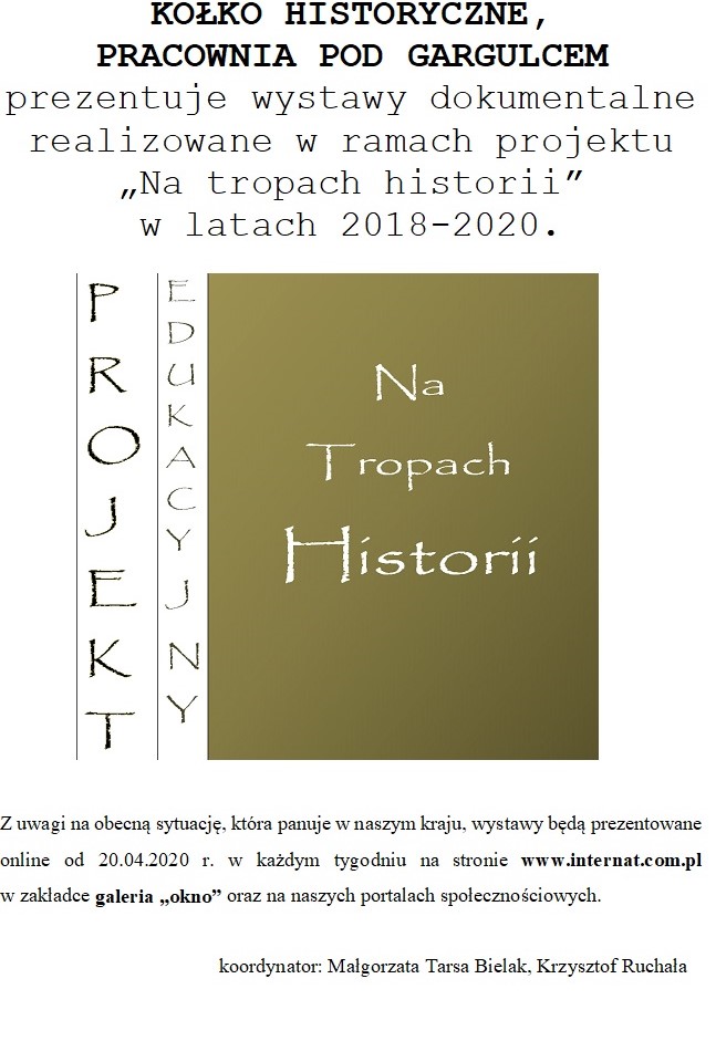 NA TROPACH HISTORII - OGŁOSZENIE #zostanwdomu