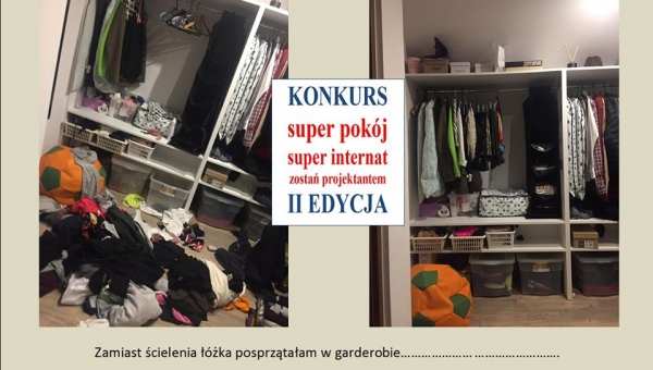 OGŁOSZENIE !!! KONKURS SUPER POKÓJ-SUPER INTERNAT TRWA #zostanwdomu