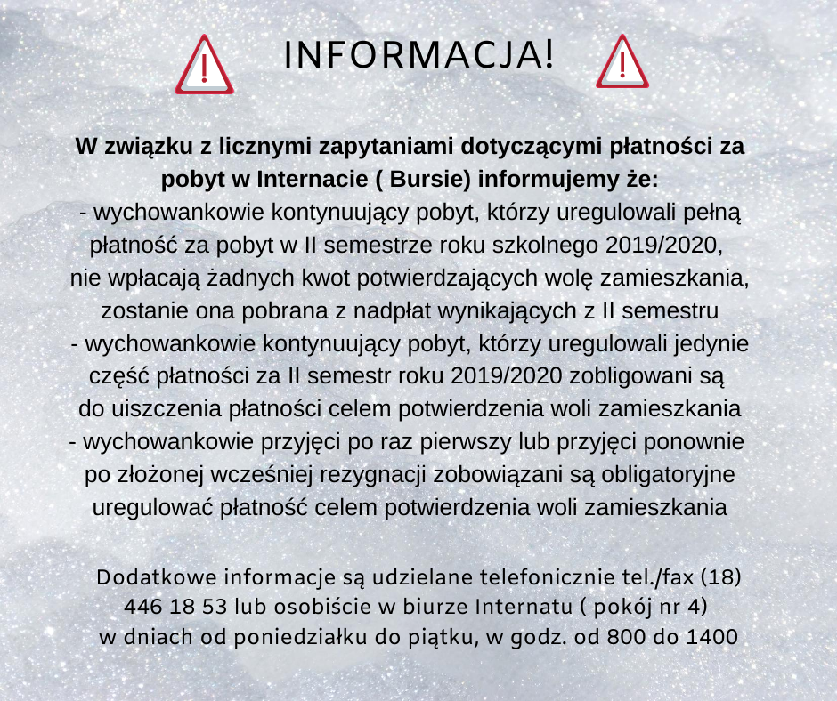 Ważna informacja