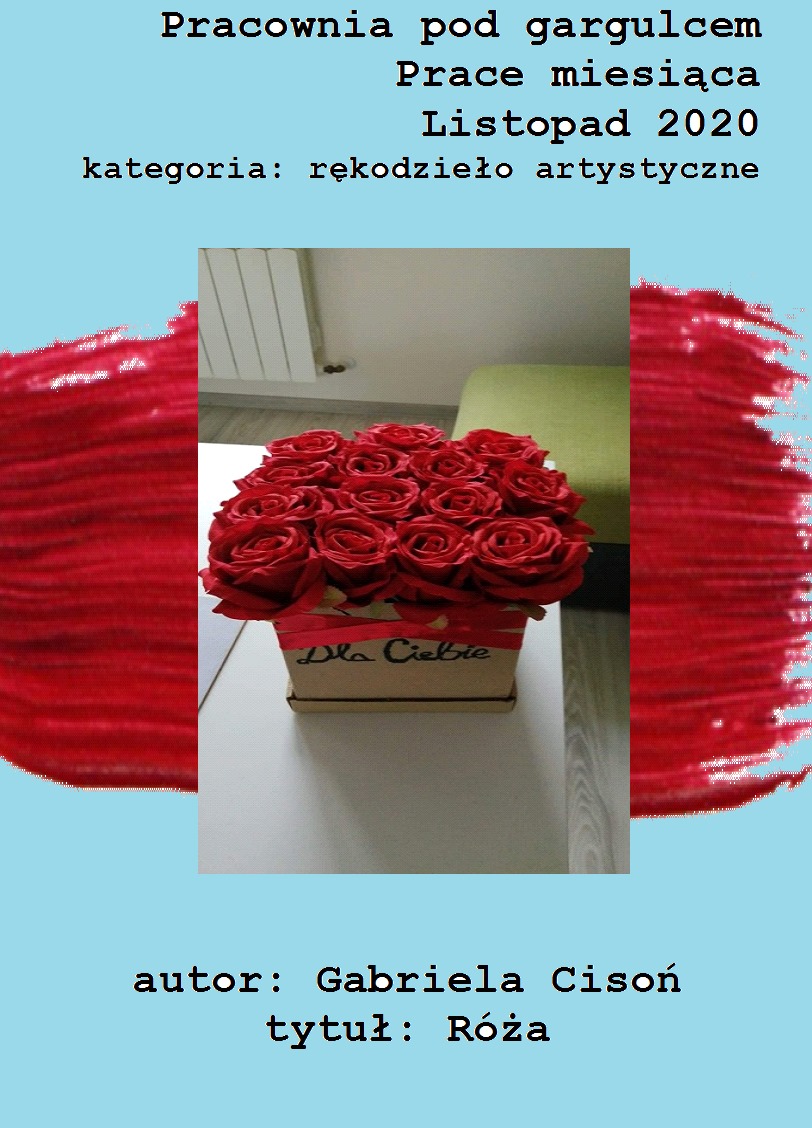 Pracownia pod gargulcem prezentuje "Róża" !!!  #zostanwdomu