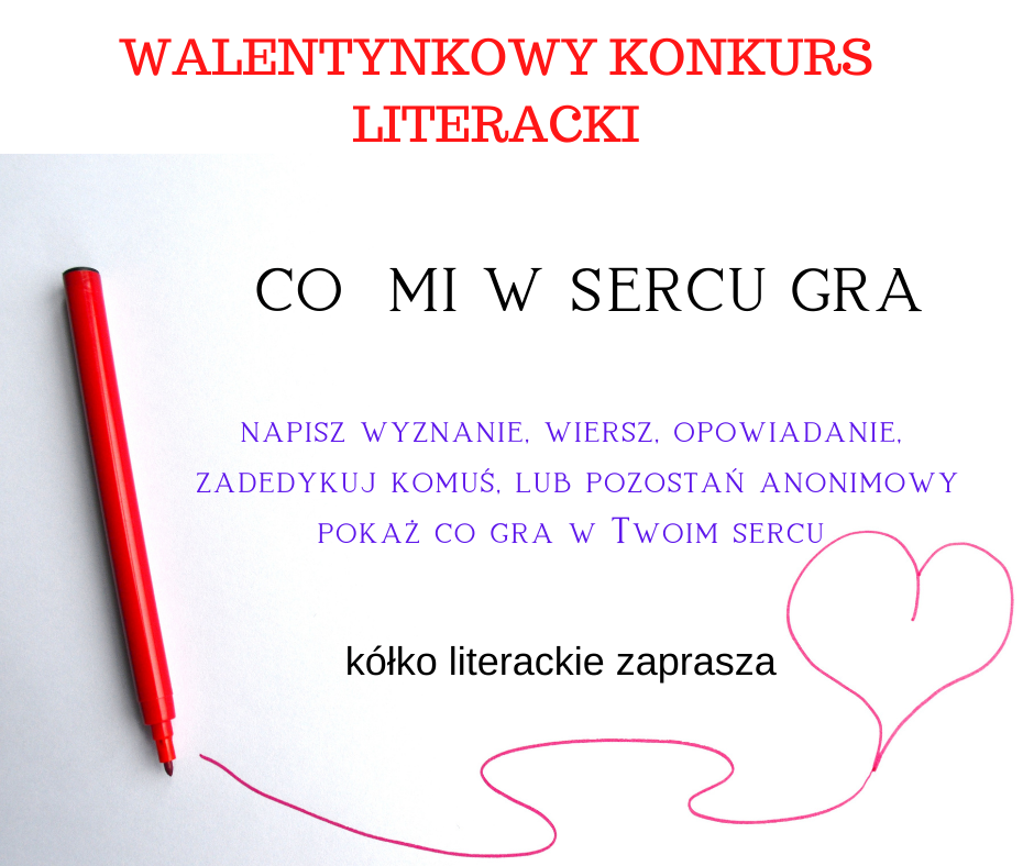 Konkurs literacki na Walentynki