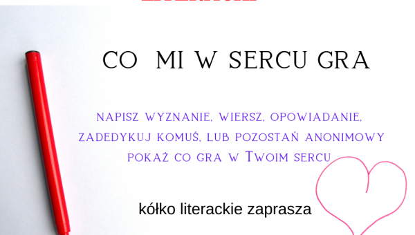 Konkurs literacki na Walentynki