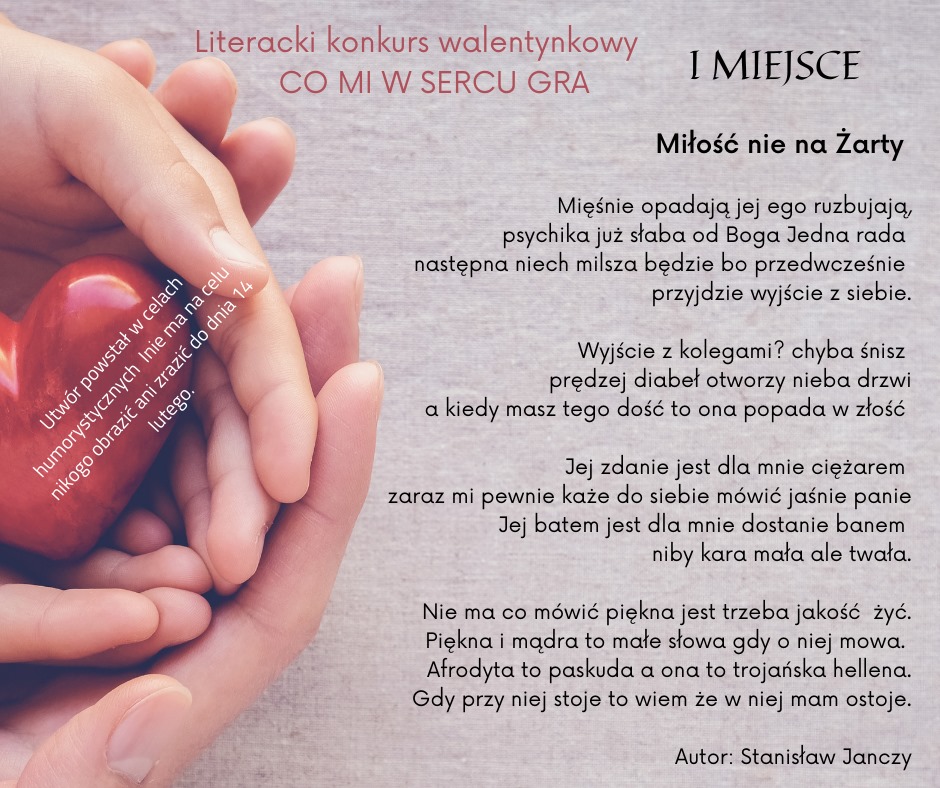  WALENTYNKOWY KONKURS LITERACKI 