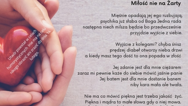  WALENTYNKOWY KONKURS LITERACKI 