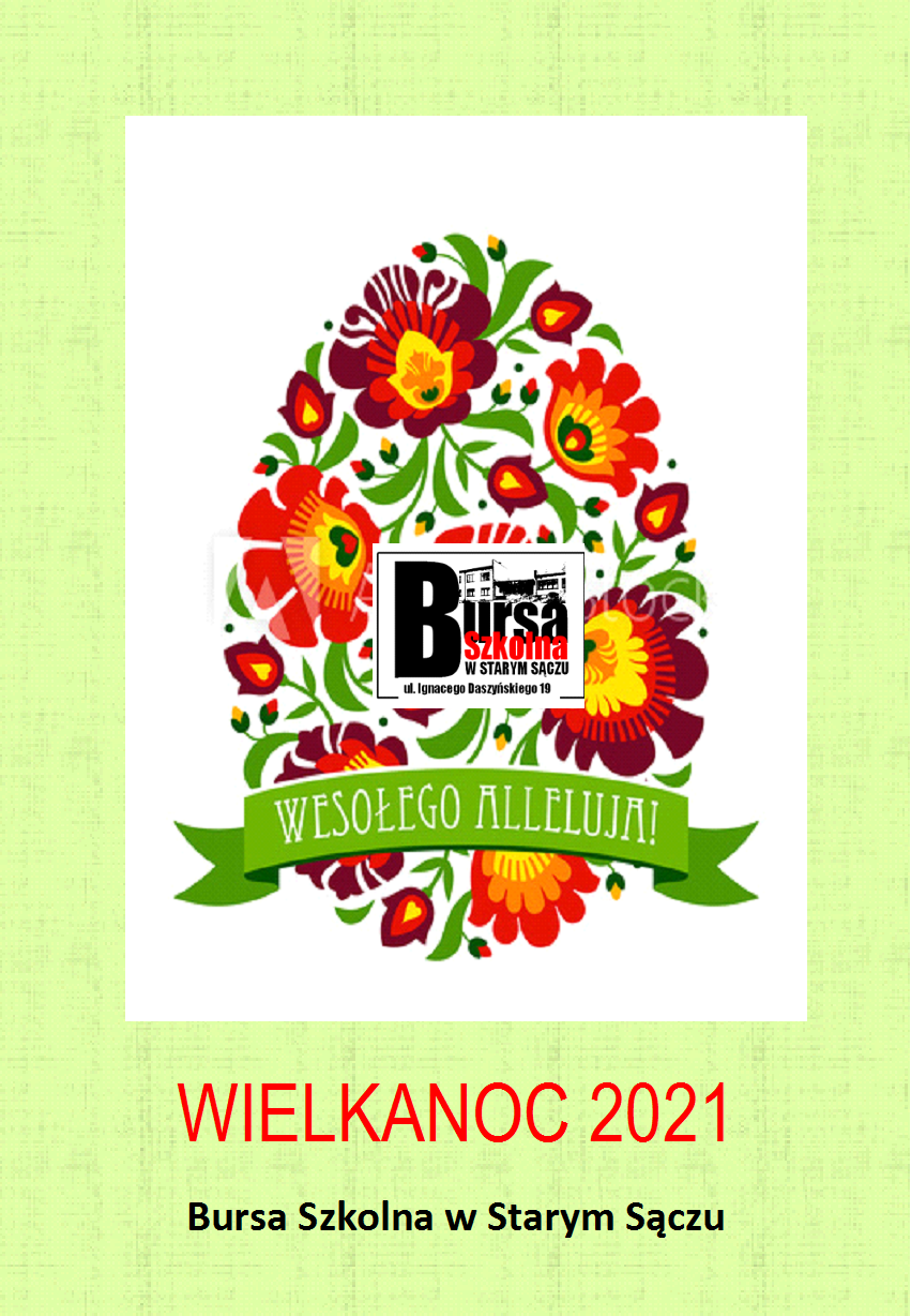 Życzenia Wielkanocne - Bursa Szkolna w Starym Sączu