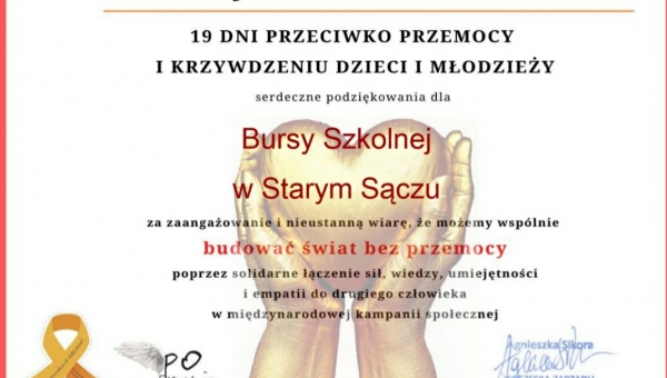 KÓŁKO PROFILAKTYCZNE  - certyfikat uznania