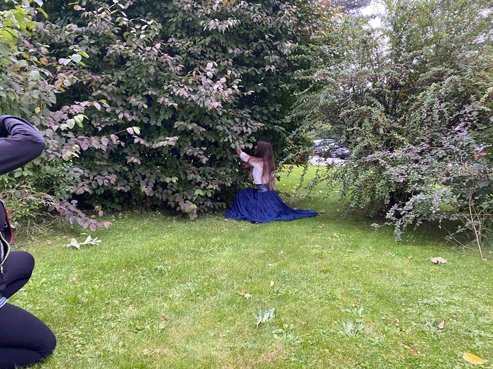 Beckstage zdjęć do projektu" Alicja w krainie czarów wczoraj i dziś". 