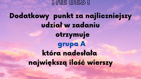 Kółko literackie i grupa THE BEST