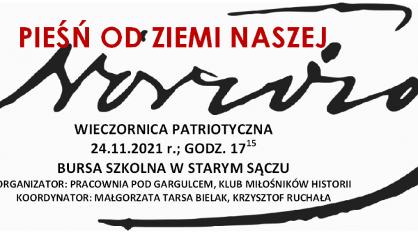 Wieczornica  patriotyczna pt. Norwid -pieśń od ziemi naszej….