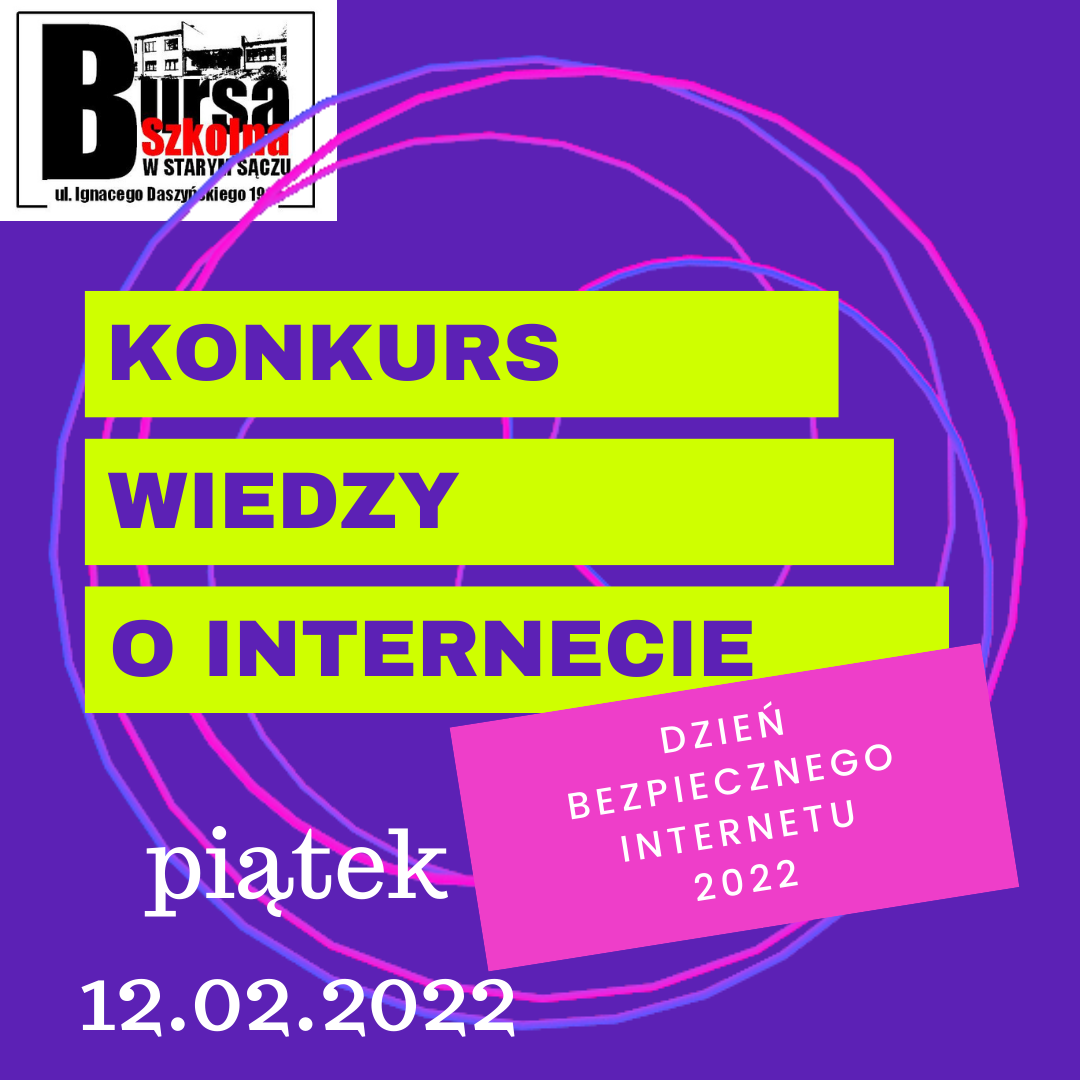 KONKURS WIEDZY O BEZPIECZNYM INTERNECIE!