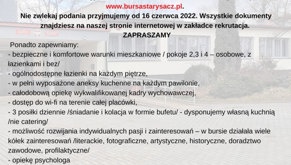 Rekrutacja już rozpoczęta: