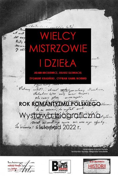 WIELCY MISTRZOWIE I ICH DZIEŁA - ROK ROMANTYZMU POLSKIEGO