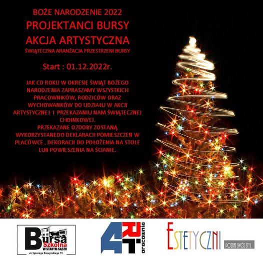 Świąteczna aranżacja Bursy