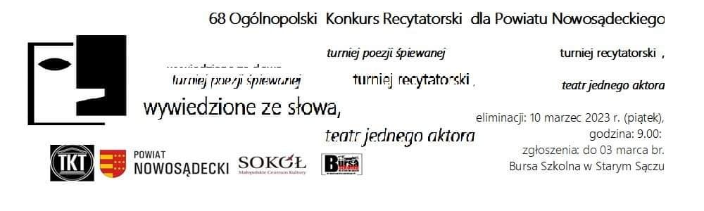 68 Ogólnopolski Konkurs Recytatorski