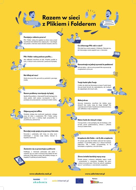 jak śiwadomie i bezpiecznie korzystać z Internetu.