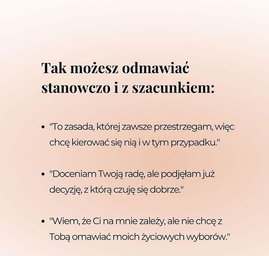 OdNova  w a r s z a t y  opiekun Beata Nobilec Bądź asertywny 💚