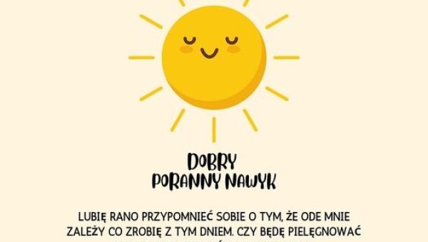 Dobry poranny nawyk