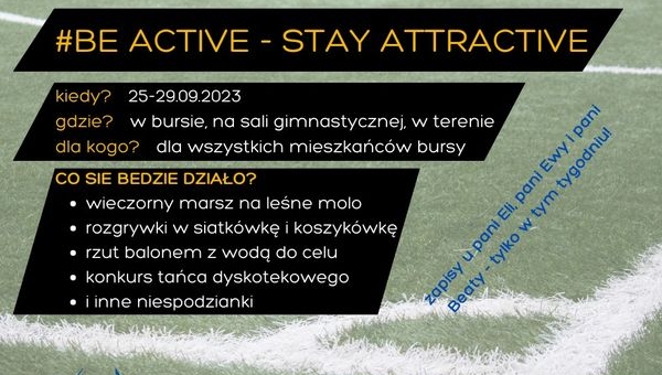 #BEACTIVE - STAY ATTRACTIVE
