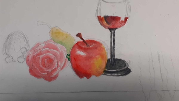 Martwa natura - rysujemy