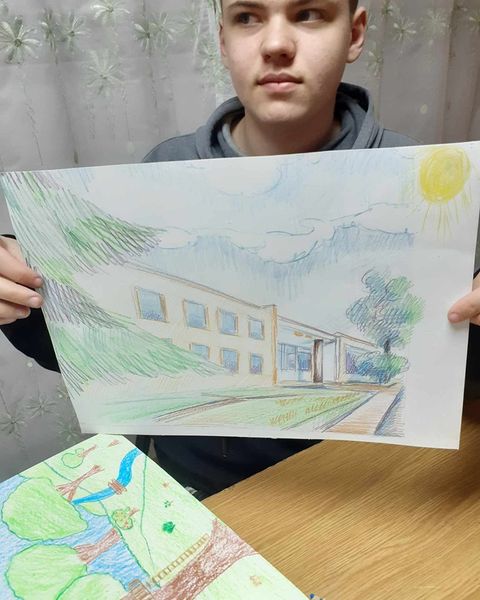 Młodzież malowała krajobrazy Starosądeckie 