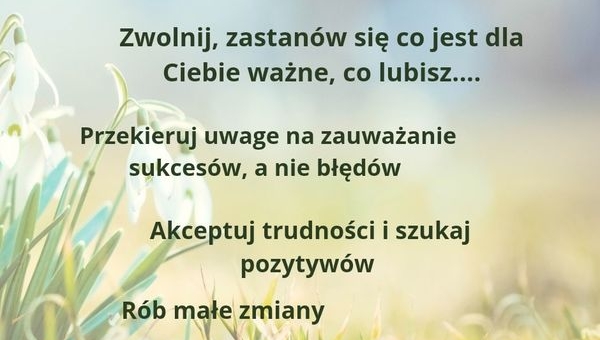 BUDOWANIE POZYTYWNEGO NASTAWIENIA