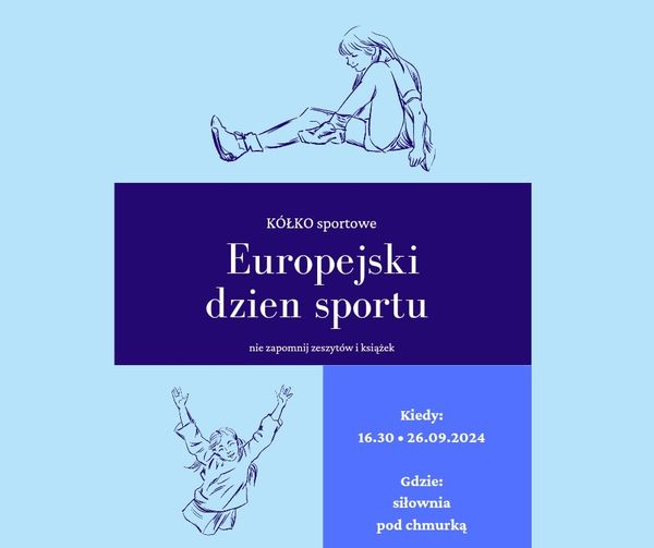 **Zbliża się Europejski Dzień Sportu**